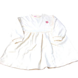 Baby Dress Size 6-7 Years Yellow Long Sleeve Cotton Flower