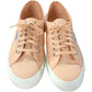 SUPERGA 2750-COTU Classic Trainers UK6.5 Women's Pink Peach Canvas Shoes