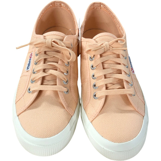 SUPERGA 2750-COTU Classic Trainers UK6.5 Women's Pink Peach Canvas Shoes