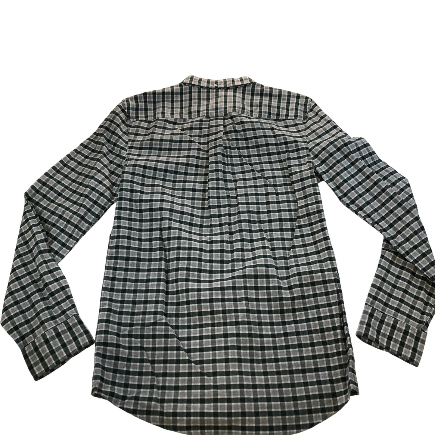 Jack Wills Casual Shirt Green White Check Pattern Long Sleeve XS