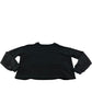 River Island Black Cropped Sweatshirt UK S Women's Casual Long Sleeve Top