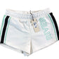 RIVER ISLAND Girls Activewear Shorts Size 5-6 Years White Black Green Stripe