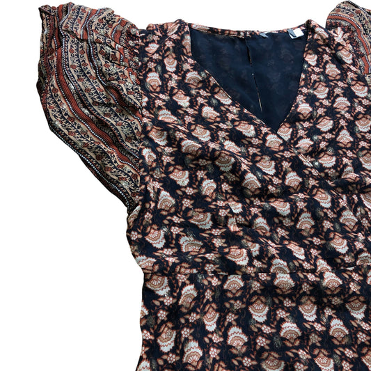 Branded Floral Print Maxi Dress - Size 6