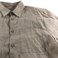 River Island Linen Look Shirt Men M Beige Cotton Long Sleeve Pocket Button Up