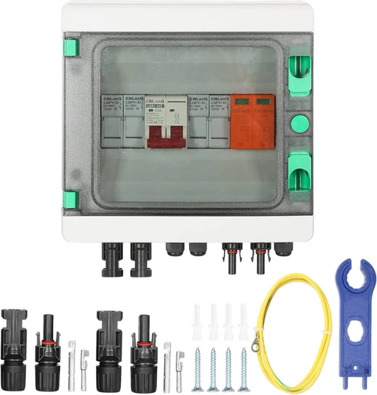 LQX C2 1 500V 32A Solar DC String Box 2 In 1 Out Electrical Enclosure