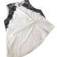 River Island Sleeveless Lace Trim Top Women's Elegant White Black Medium