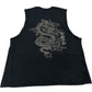 River Island Black Dragon Print Sleeveless Vest Size S Men's