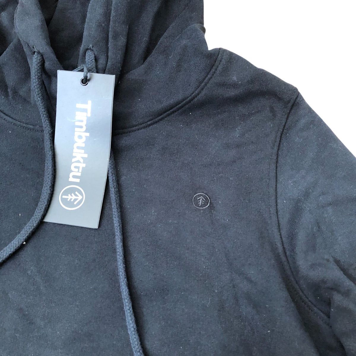 Timbuktu Classic Hoodie CLSS002 Women's Black Cotton Pullover Small