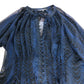 French Connection Blackout Blue Smock Dress UK12 Women's