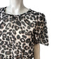 Friends Like These Women's Size 16 Leopard Print Dress Short Sleeve Tiered