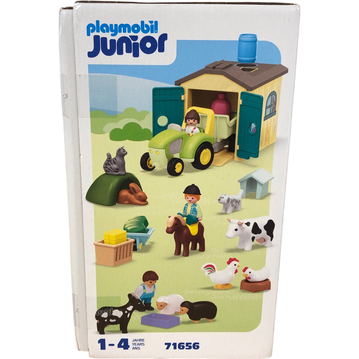 PLAYMOBIL Junior Farm Set 71656 29 Pieces Tractor Barn Animals Children Toy