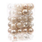 Sea Team 48-Pack Shatterproof Christmas Baubles Champagne