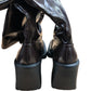 Stylish Branded Brown Knee High Heeled Boots Women's Fashion UK5