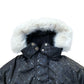 River Island Kids Coat 2-3 Years Unisex Black Faux Fur Hooded Padded Jacket