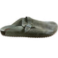Slip On Suede Footbed UK8 Women's Light Natural Buckle Sandals
