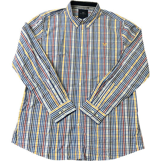 Crew Clothing Company Slim Fit XL Shirt Men's Multi Colour Checked Cotton