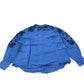 Embroidered Blouse Women's Long Sleeve Blue Viscose Top