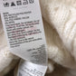 Women's Wool Blend Cream Cable Knit Sweater Dress Size L