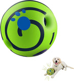 Natural Latex Rubber Squeaky Giggle Ball Dog Toy for Large Dogs