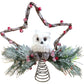 Owl Star Tree Topper Decoration Seasonal Holiday Ornament