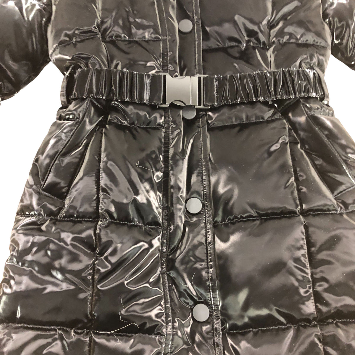 River Island Black Puffer Jacket UK2-3 Years Kids With Hood Waterproof