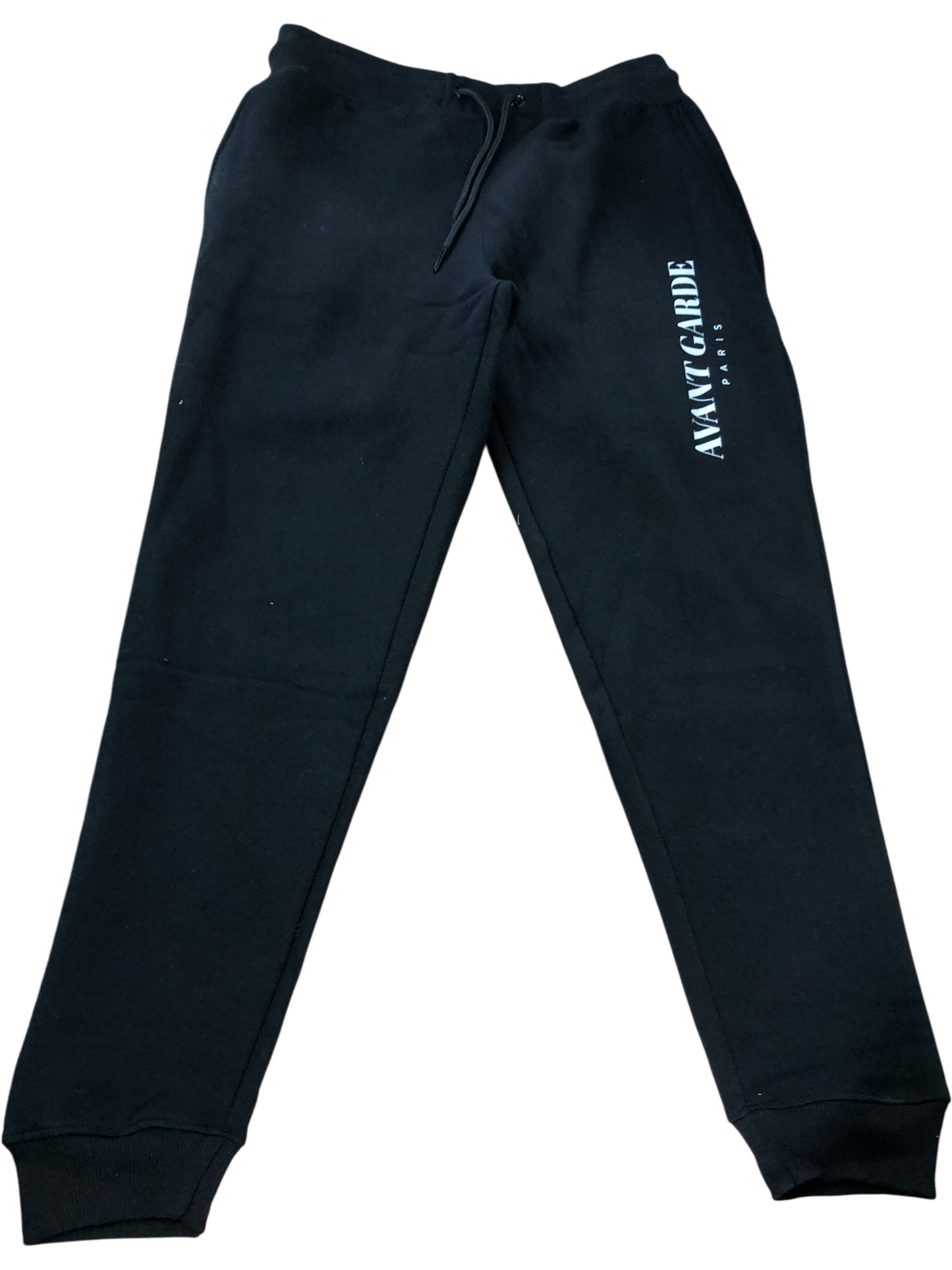 AVANT GARDE Paris Joggers UK L Men's Black Activewear Trousers Casual Comfort