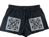River Island Studios Women's Black Embroidered Shorts Size 20 Summer Style