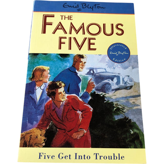 Enid Blyton The Famous Five Five Get Into Trouble Illustrated Edition Book