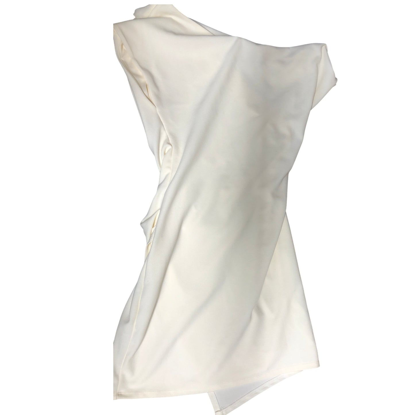 River Island Cream Drapped Midi Dress UK8 Women's Stylish Elegant Evening Wear