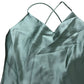 Rewritten Brooklyn Dress Size S Women's Sage Green Satin Maxi Dress