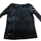 Branded Velvet Trim Slouch Neck Top Black Women's Long Sleeve Size 12