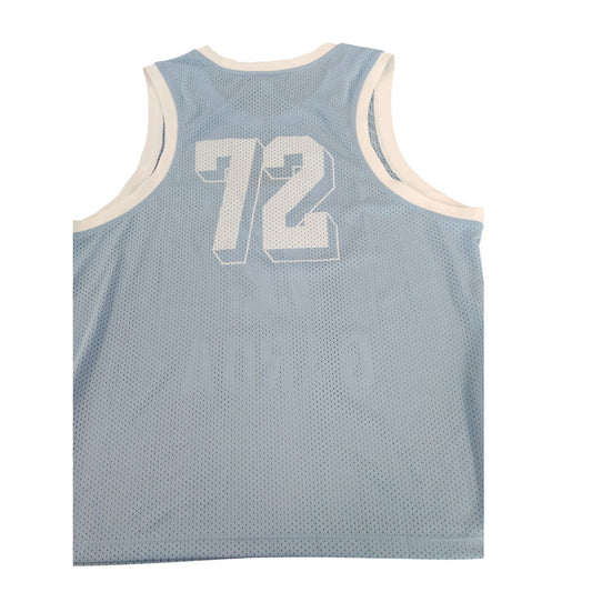 River Island Blue Basketball Jersey 72 Lago Di Men's Size M Sporty Style