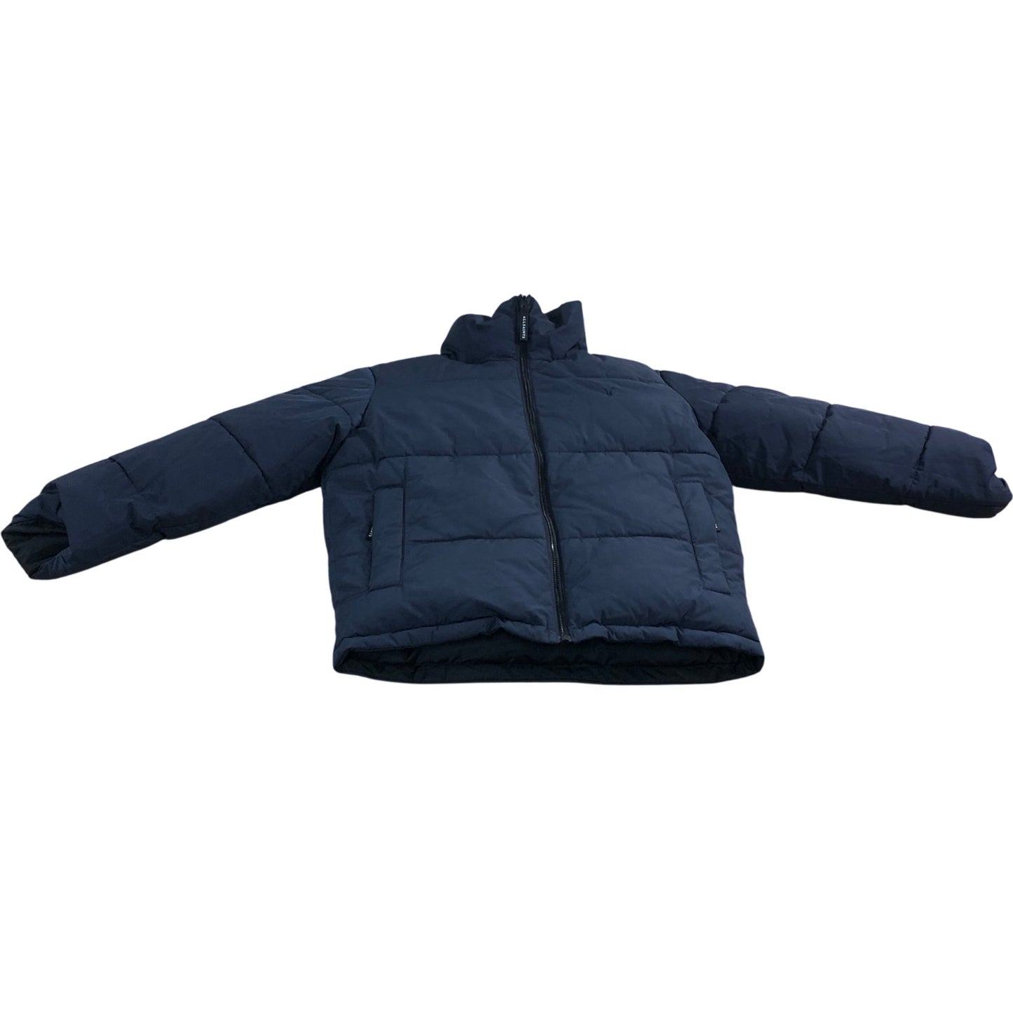 All Saints Black Puffer Jacket Age 9-10 Years Girls Warm Reversible Outerwear