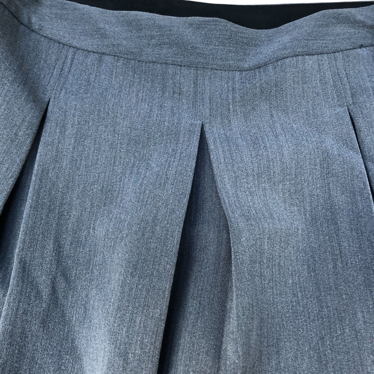 River Island Women's Grey Pleated Midi Skirt Size 14