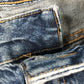 River Island Distressed Patchwork Relaxed Fit Jeans UK16