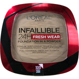 L'Oreal Infallible 24H Fresh Wear Foundation Powder 300 Amber Waterproof Makeup