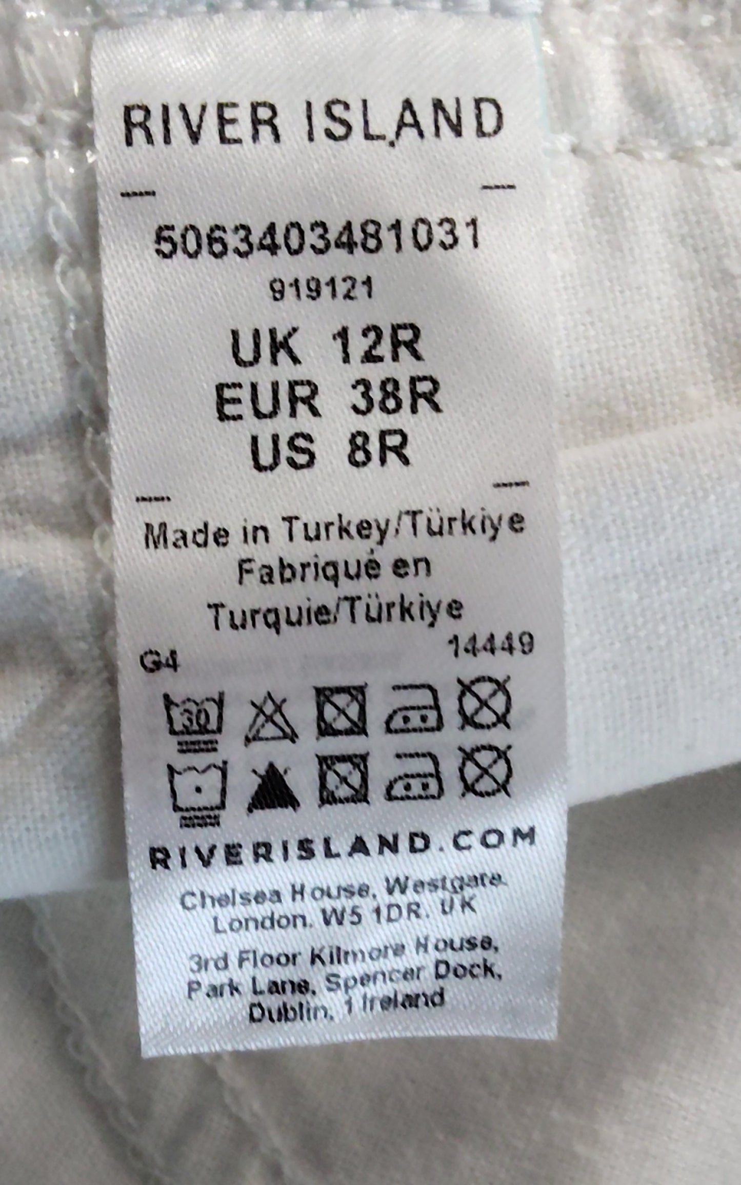 River Island Crop Jeans UK12 Women's Snake Print Denim Specialist Trousers