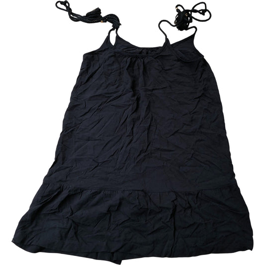Pour Moi Maxi Dress Women's Black Loose Casual Adjustable Straps Size 10