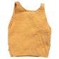 River Island Girls Sleeveless Top 3-4 Years Orange Floral Crocheted Vest