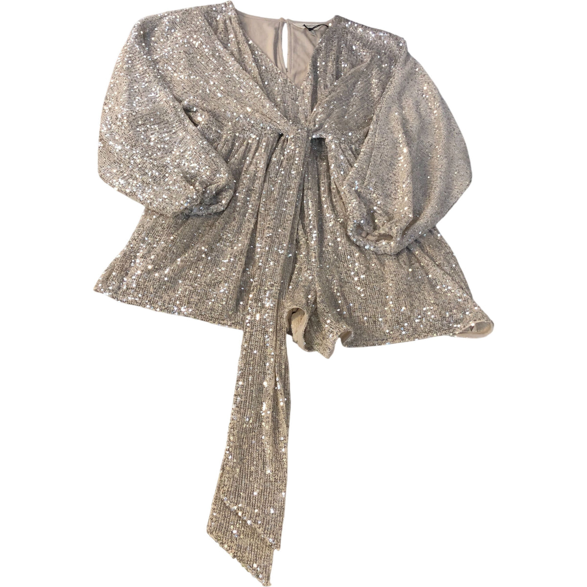 River Island UK12 Women's Sequin Playsuit Sparkly