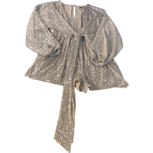 River Island UK12 Women's Sequin Playsuit Sparkly
