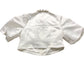 White Embellished Collar Cropped Shirt Size 16