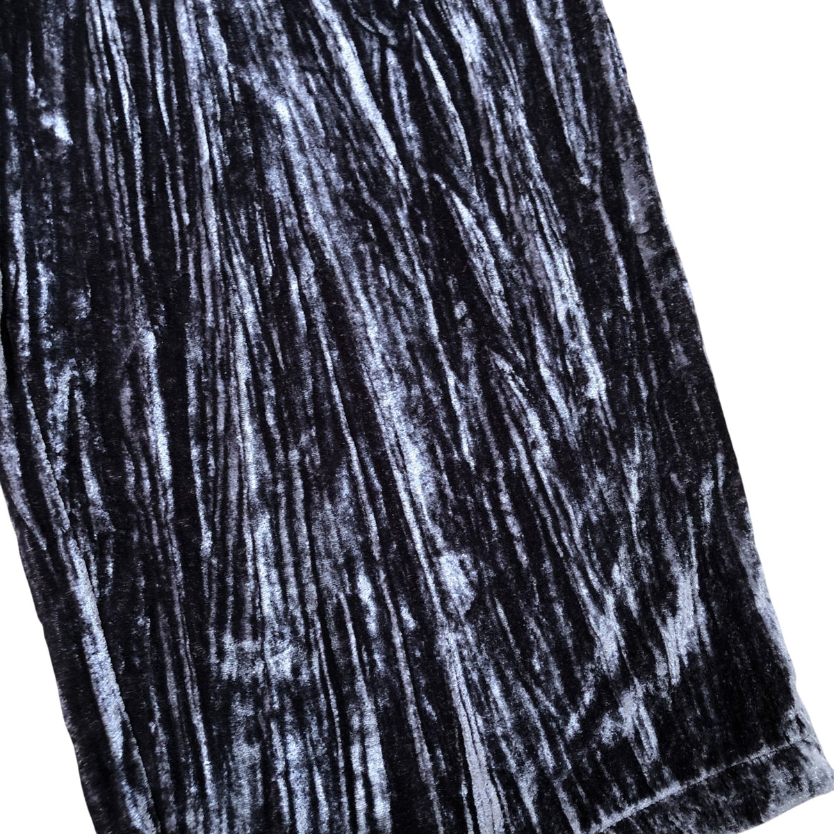 River Island Velvet Trousers Women's Wide Leg Style Grey Size 10