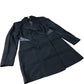 Black Double Breasted Jacket Women's Sequin Detail