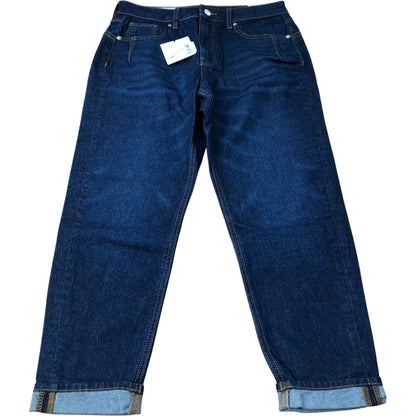 River Island High Rise Mom Jeans Women's Dark Wash Denim New with Tags