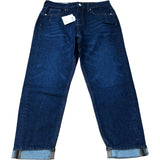 River Island High Rise Mom Jeans Women's Dark Wash Denim New with Tags
