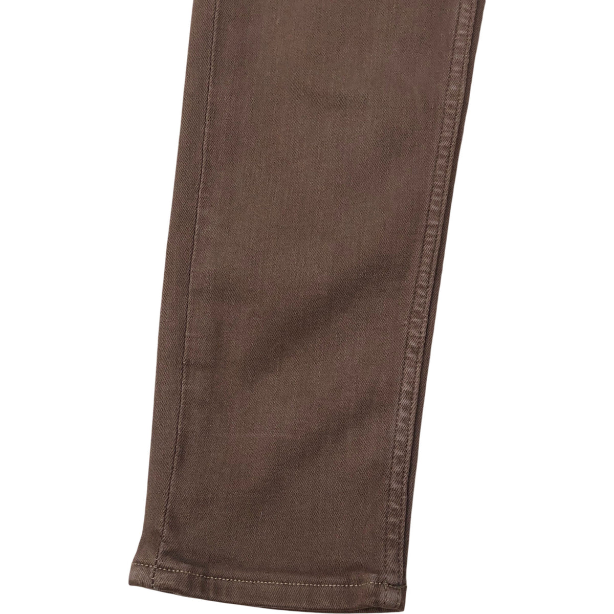 Amelia Skinny Jean Dark Tan Denim Stretch Trousers