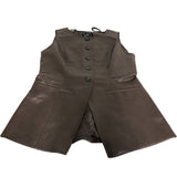 River Island Brown Sleeveless Vest Size 12 Women's Lightweight Button Up