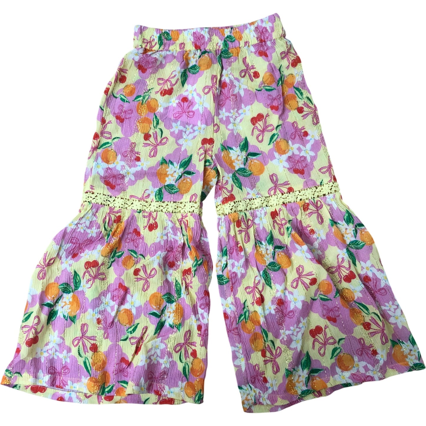 River Island Floral Trousers 12-18 Months Girls Lightweight Summer