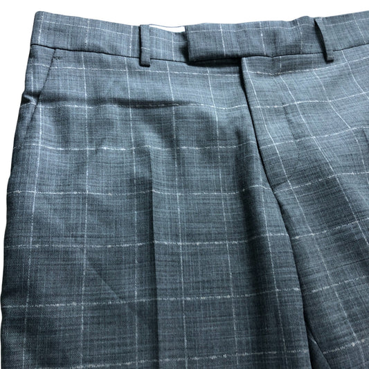 Grey Checked Trousers - Size 34R
